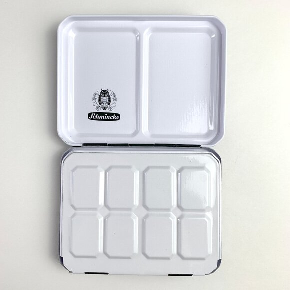 Schmincke Empty Metal Watercolour Box - Holds 9 Full Pans or 18 Half Pans (#4) - Picture 3 of 7